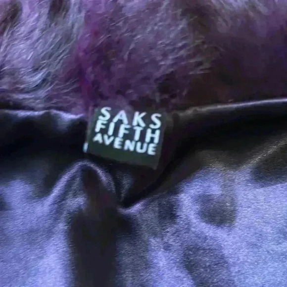 Saks Fifth Avenue Purple Vest - Picture 4 of 4